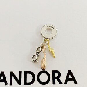 Pandora Harry Potter, Glasses, Nimbus 2000 & Lightning Bolt Dangle Charm